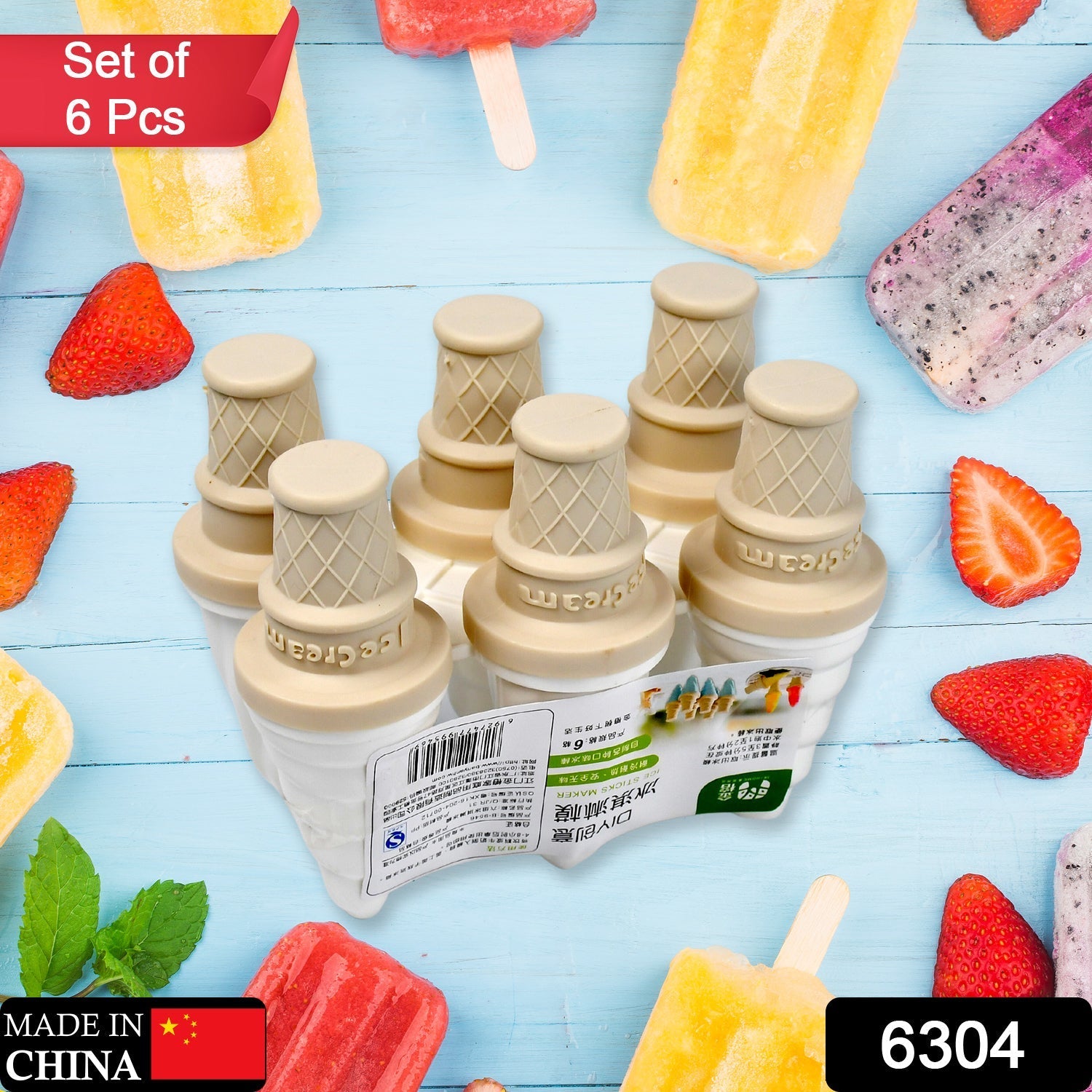 6304 6 Pc ice candy maker Ice Cream Mold used for making ice-creams in all kinds of places including restaurants and ice-cream parlours etc. 6304 6 Pc ice candy maker Ice Cream Mold used for making ice-creams in all kinds of places including restaurants and ice-cream parlours etc.